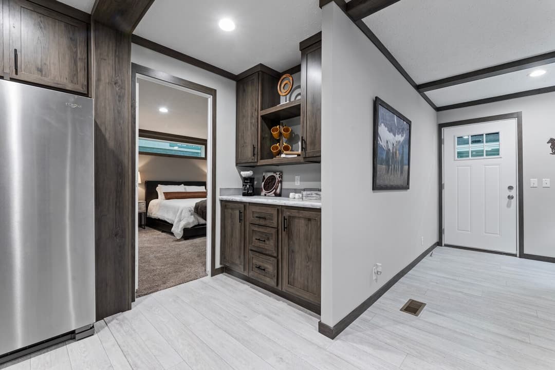 Elevation interior home features