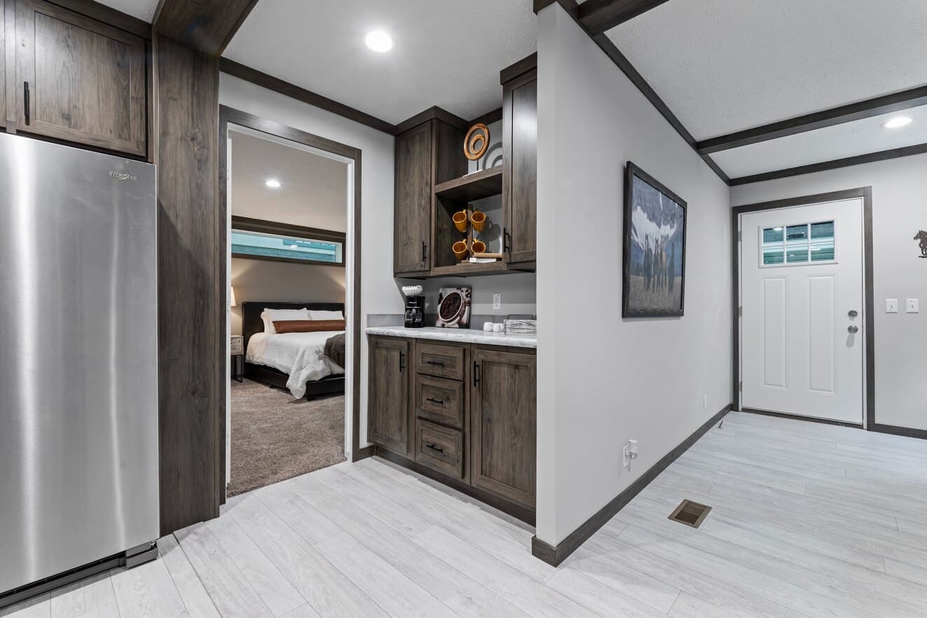 Elevation interior home features