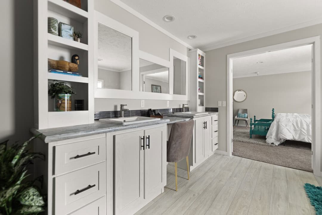 Beam bathroom home features