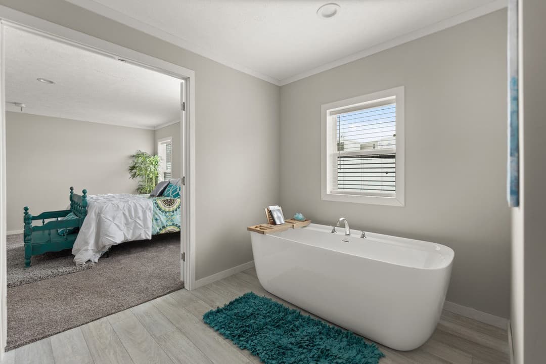 Beam bathroom home features