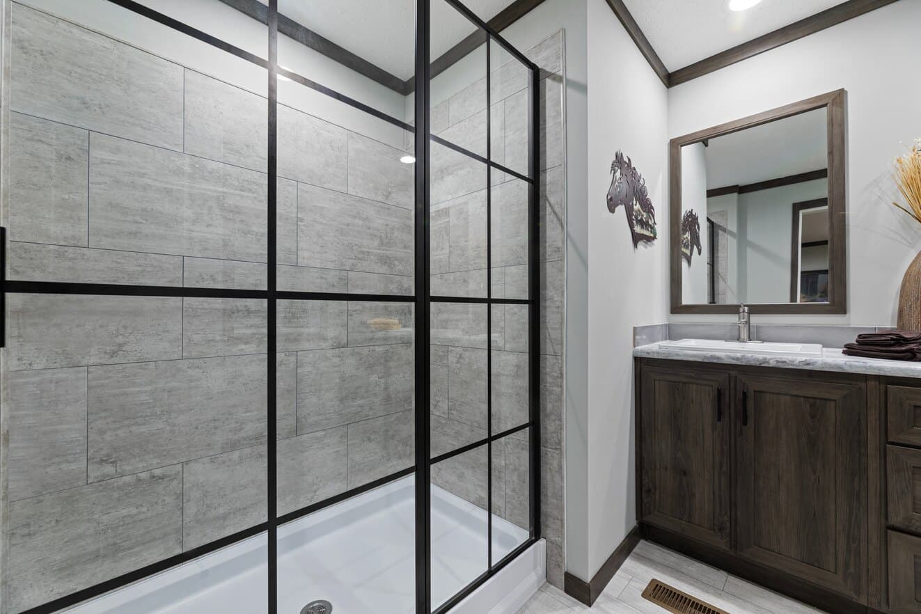 Elevation bathroom home features