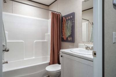 Peak community bathroom home features