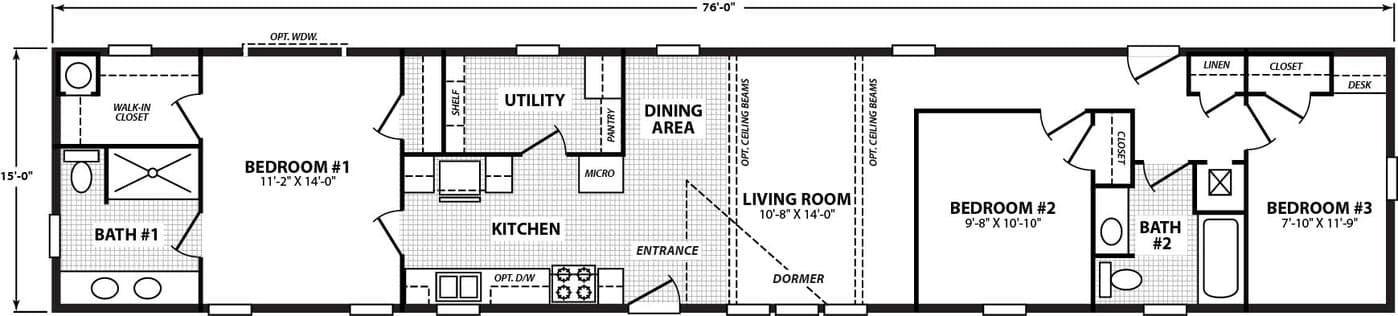 Helix floor plan home features