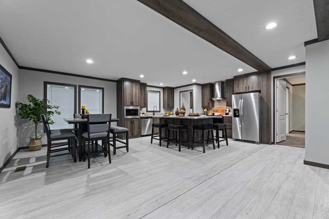 Elevation interior home features