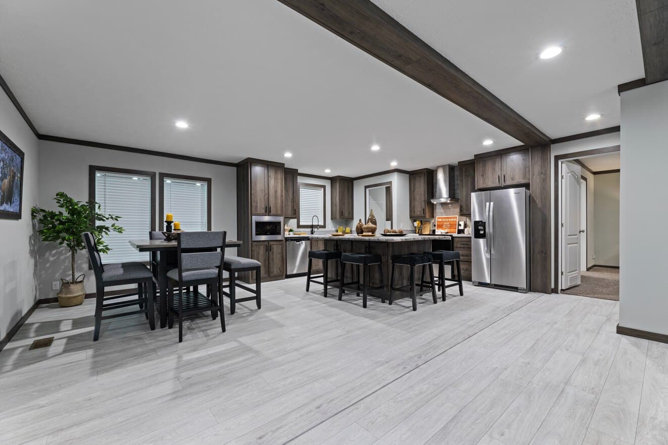 Elevation interior home features