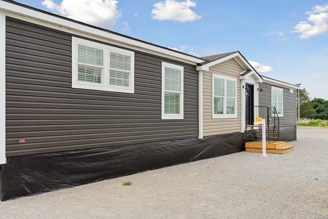 Blue sky exterior home features
