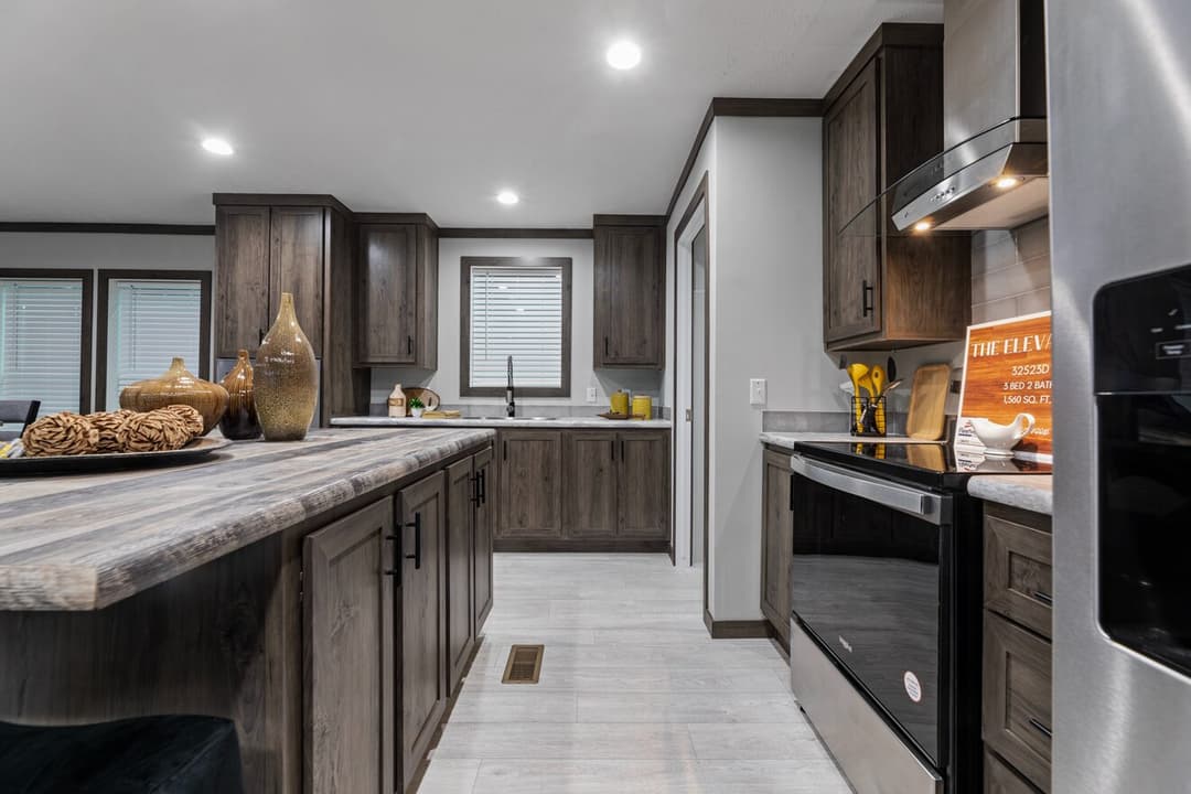 Elevation kitchen home features
