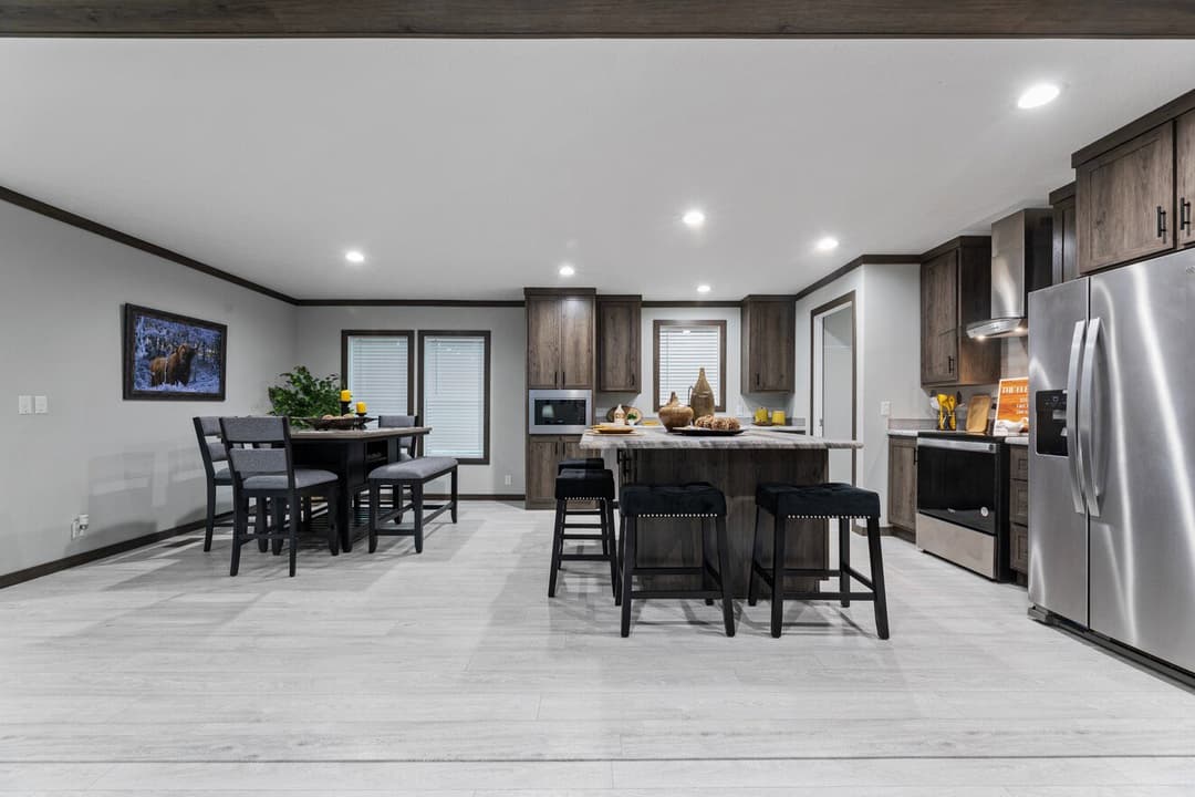 Elevation interior home features