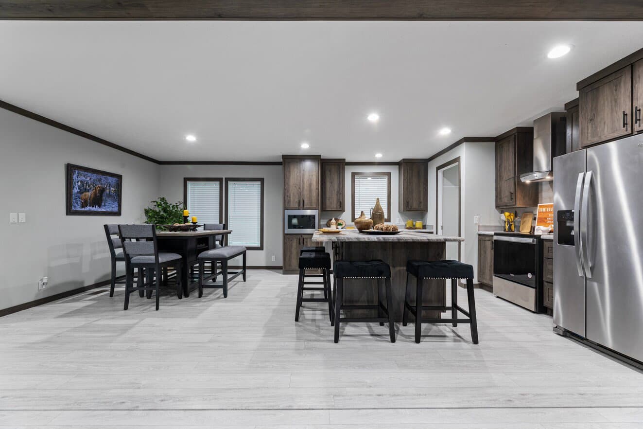 Elevation interior home features