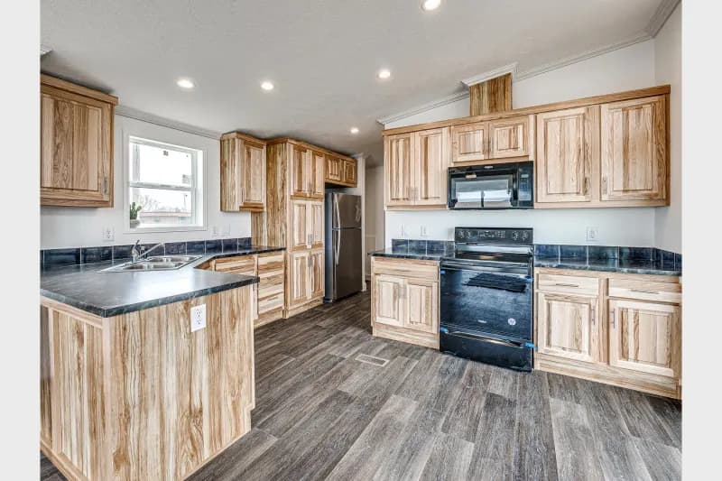 Contemporary cabin a700 kitchen home features