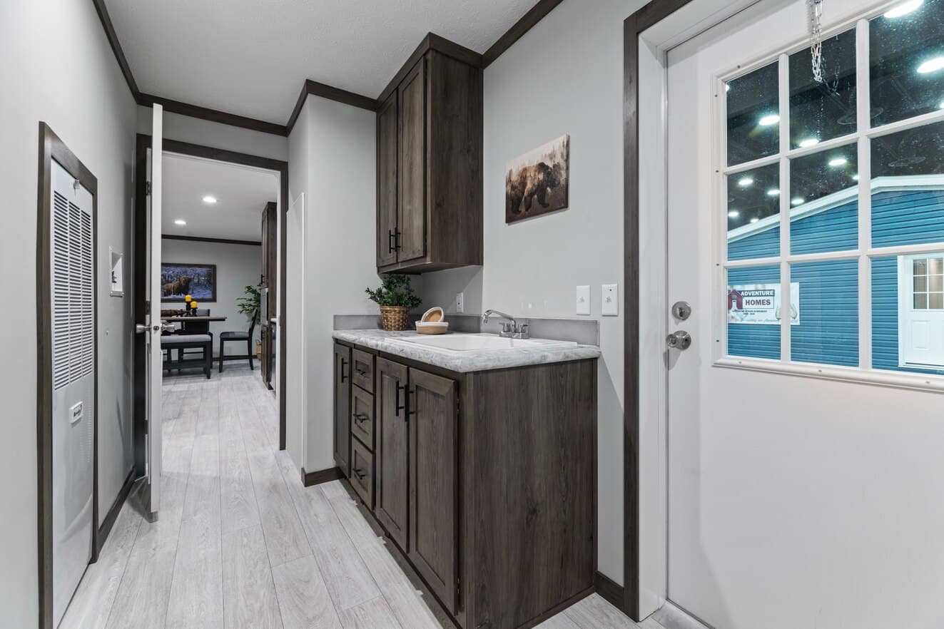 Elevation interior home features