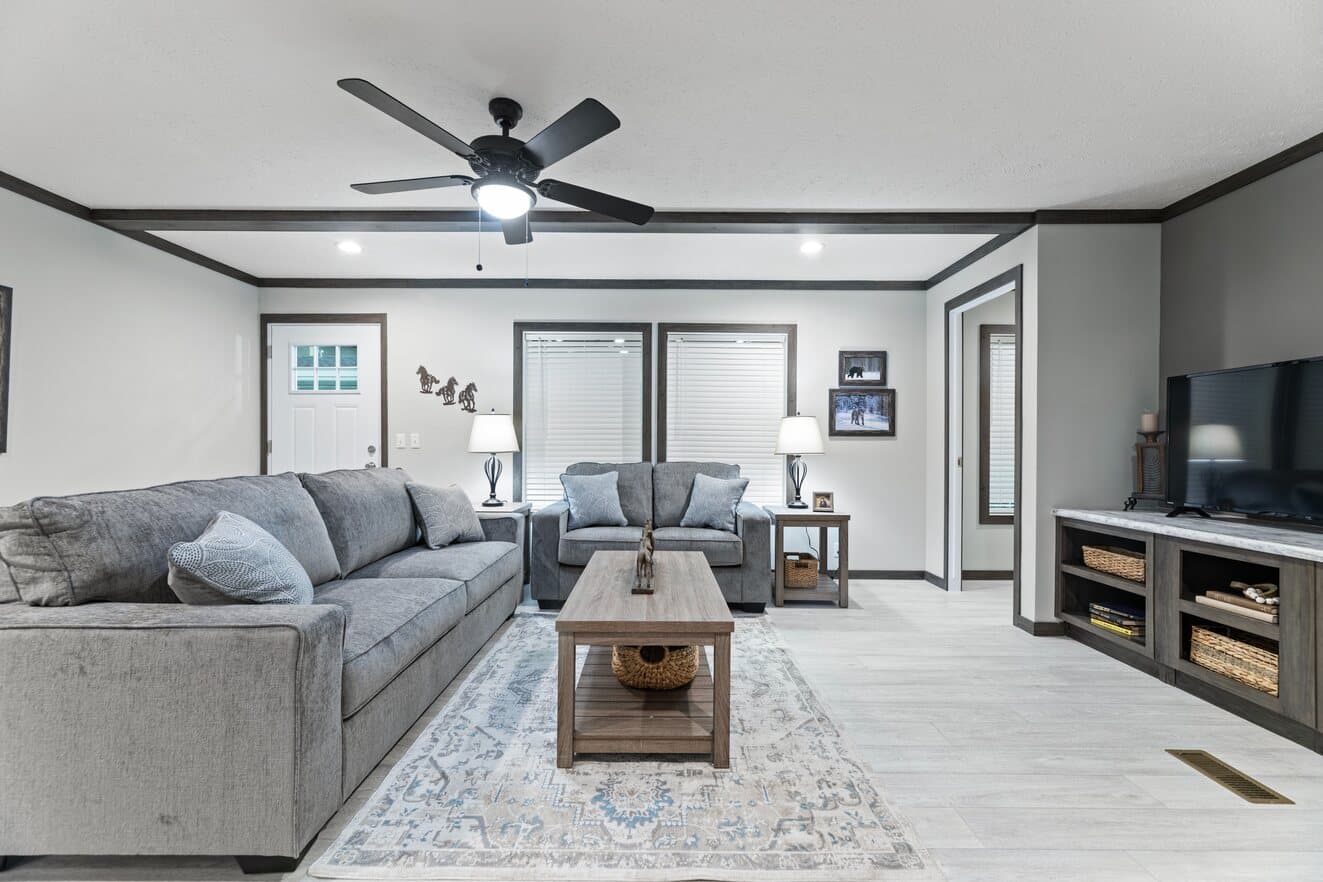 Elevation interior home features