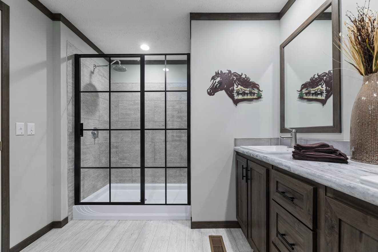 Elevation bathroom home features