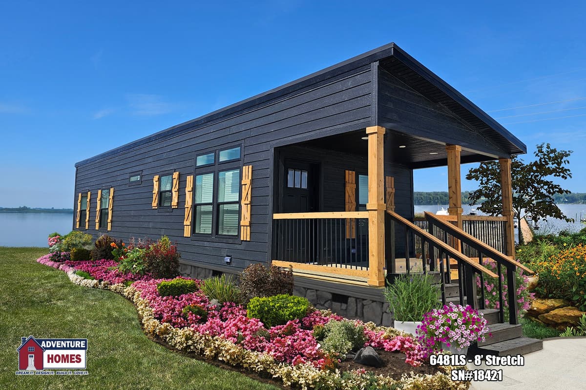 Lakeside cottage hero and exterior home features