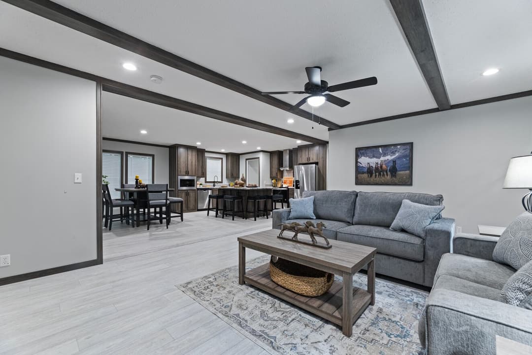 Elevation interior home features
