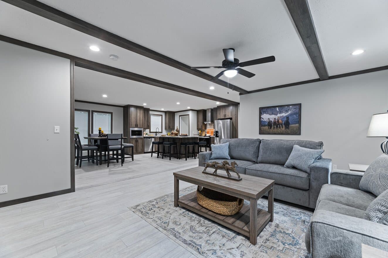 Elevation interior home features