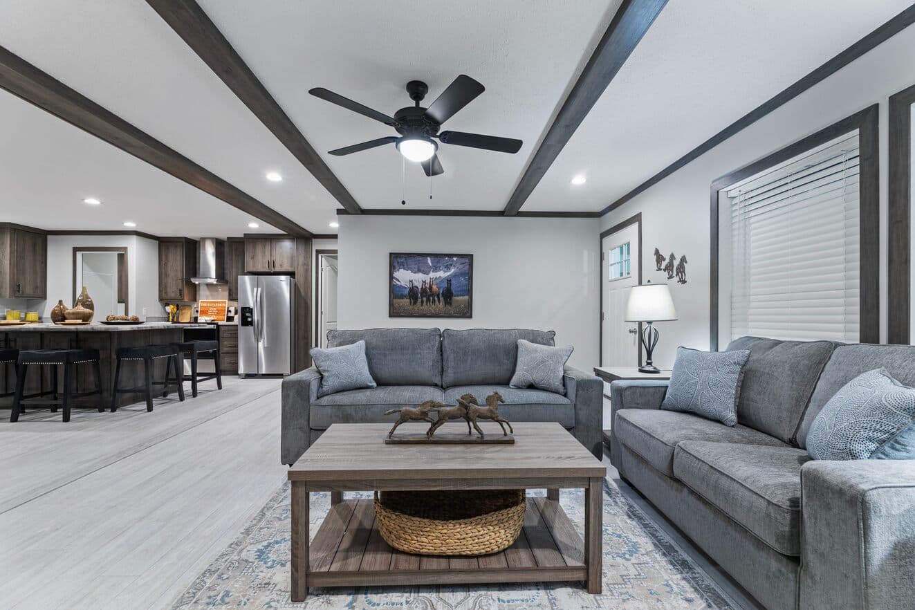Elevation interior home features