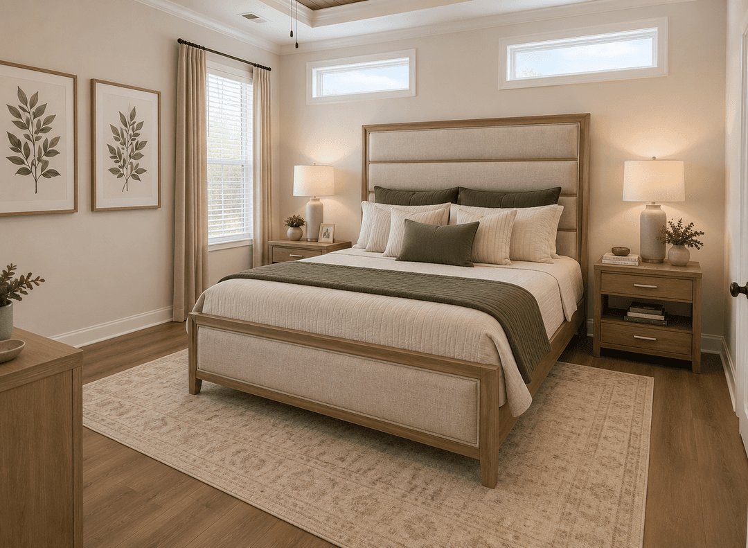 Riverview bedroom home features