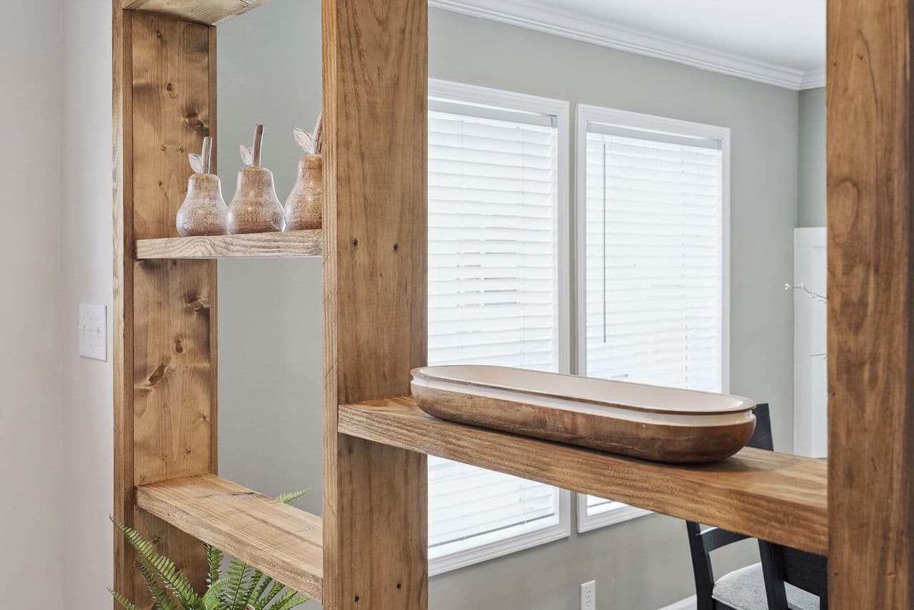 Blue sky interior home features