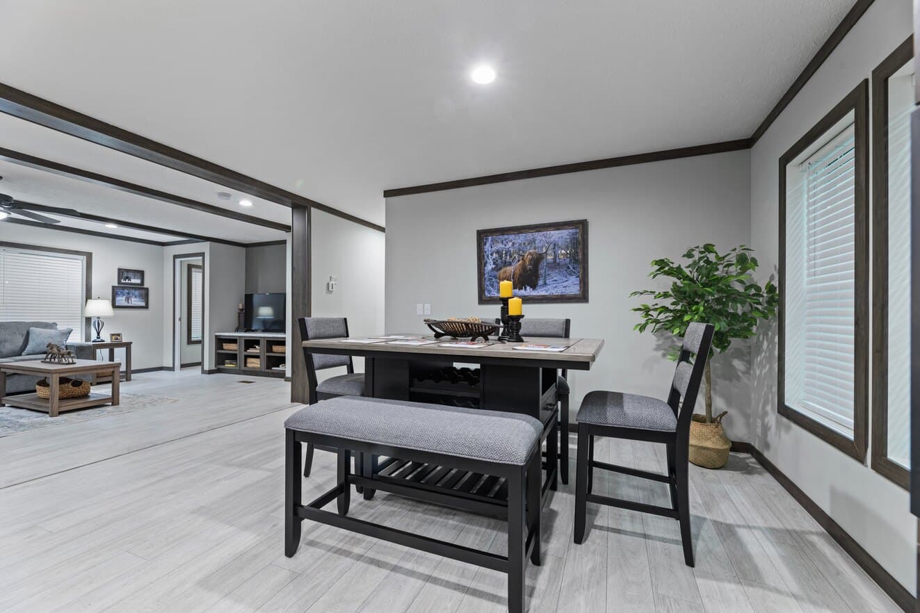 Elevation interior home features